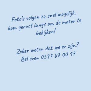 Foto's en meer informatie volgen zo snel mogelijk! Direct meer weten bel JFB Motoren 0597 87 00 17.